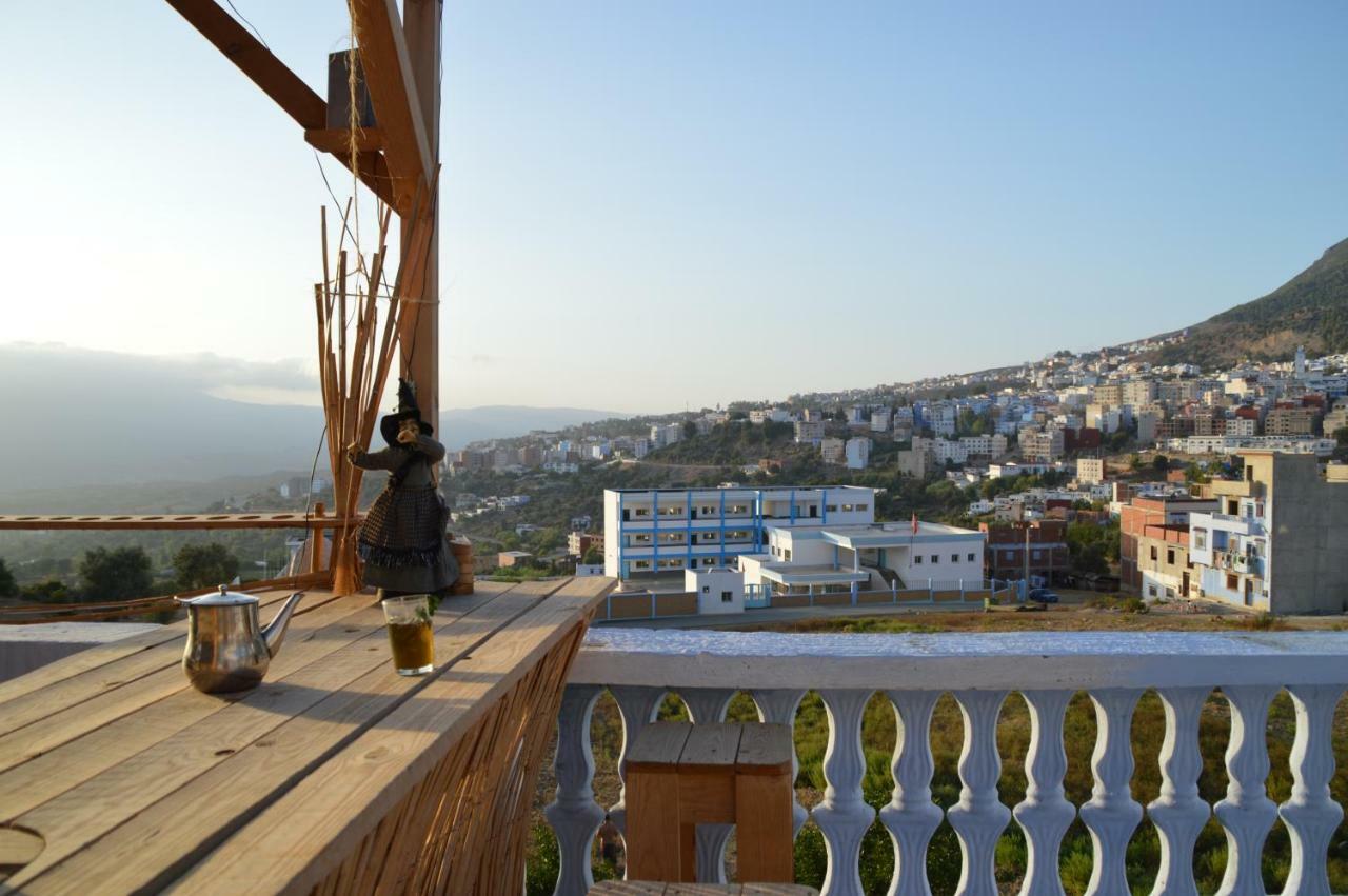 Alibaba Apartment Hostel Bamboo Rooftop Room Xauen Exterior foto